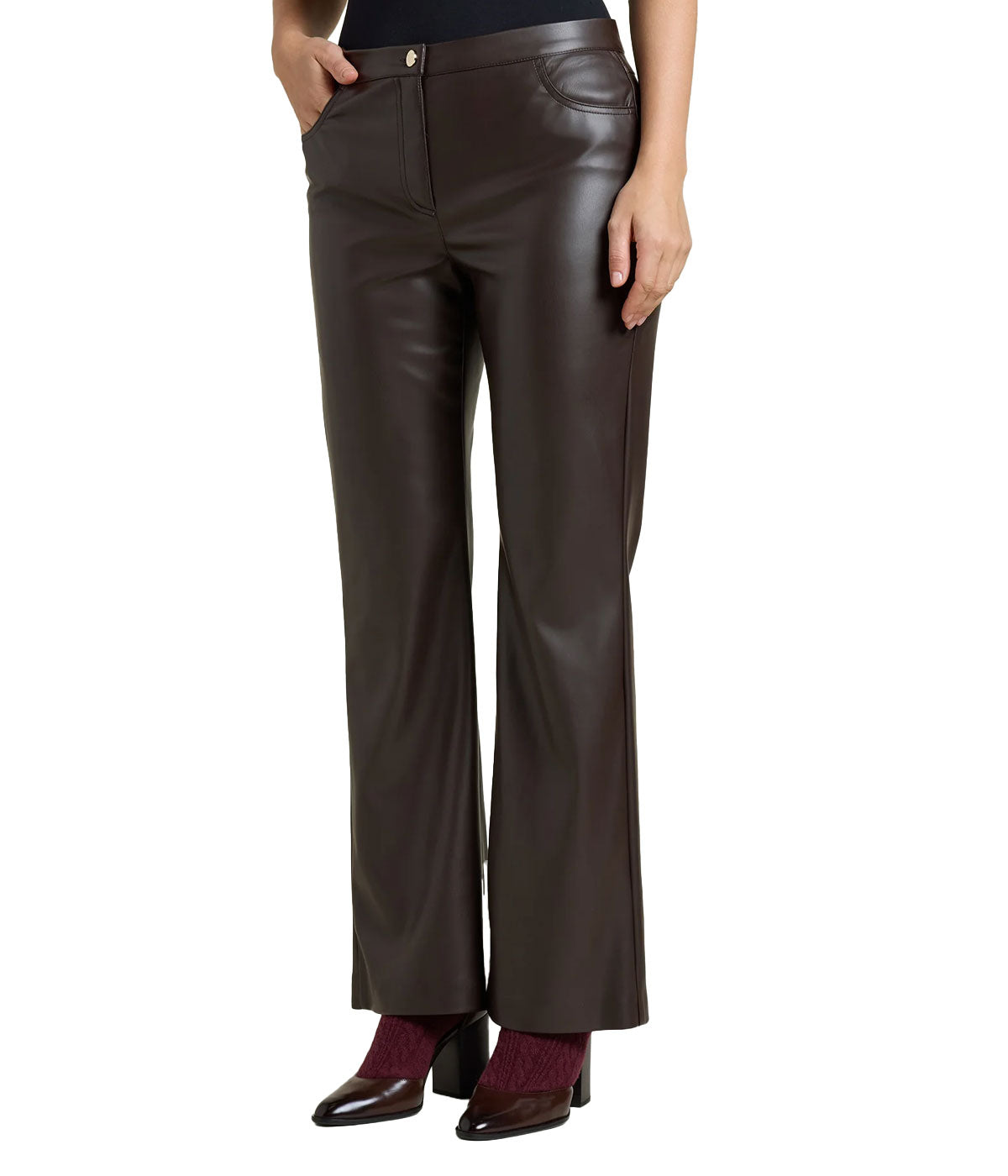 Pantalone Luisa Viola P034F002055 Marrone <BR/> 
