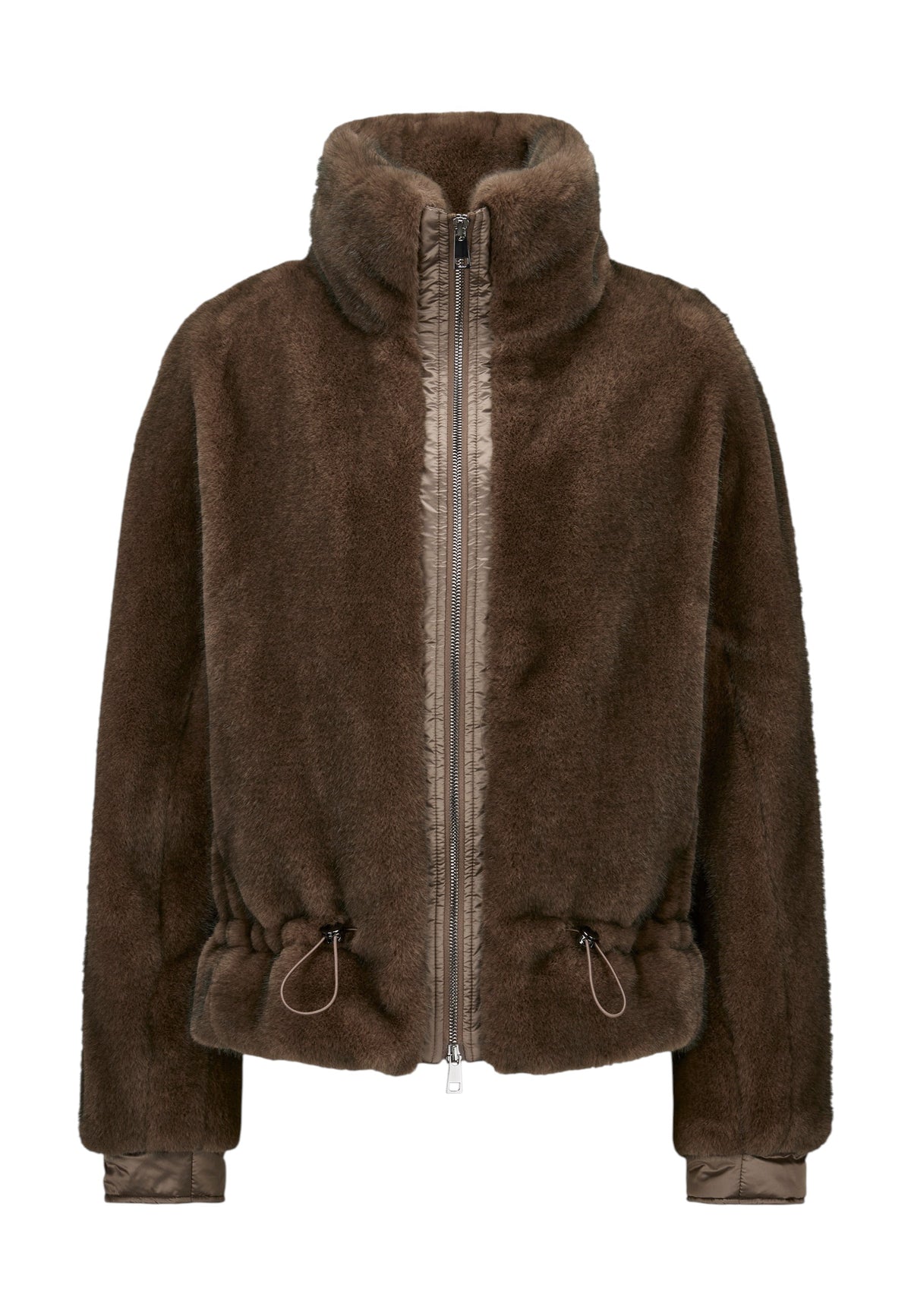 Giubbino MILESTONE donna DENISE 22 ecopelliccia trapuntata Taupe 
