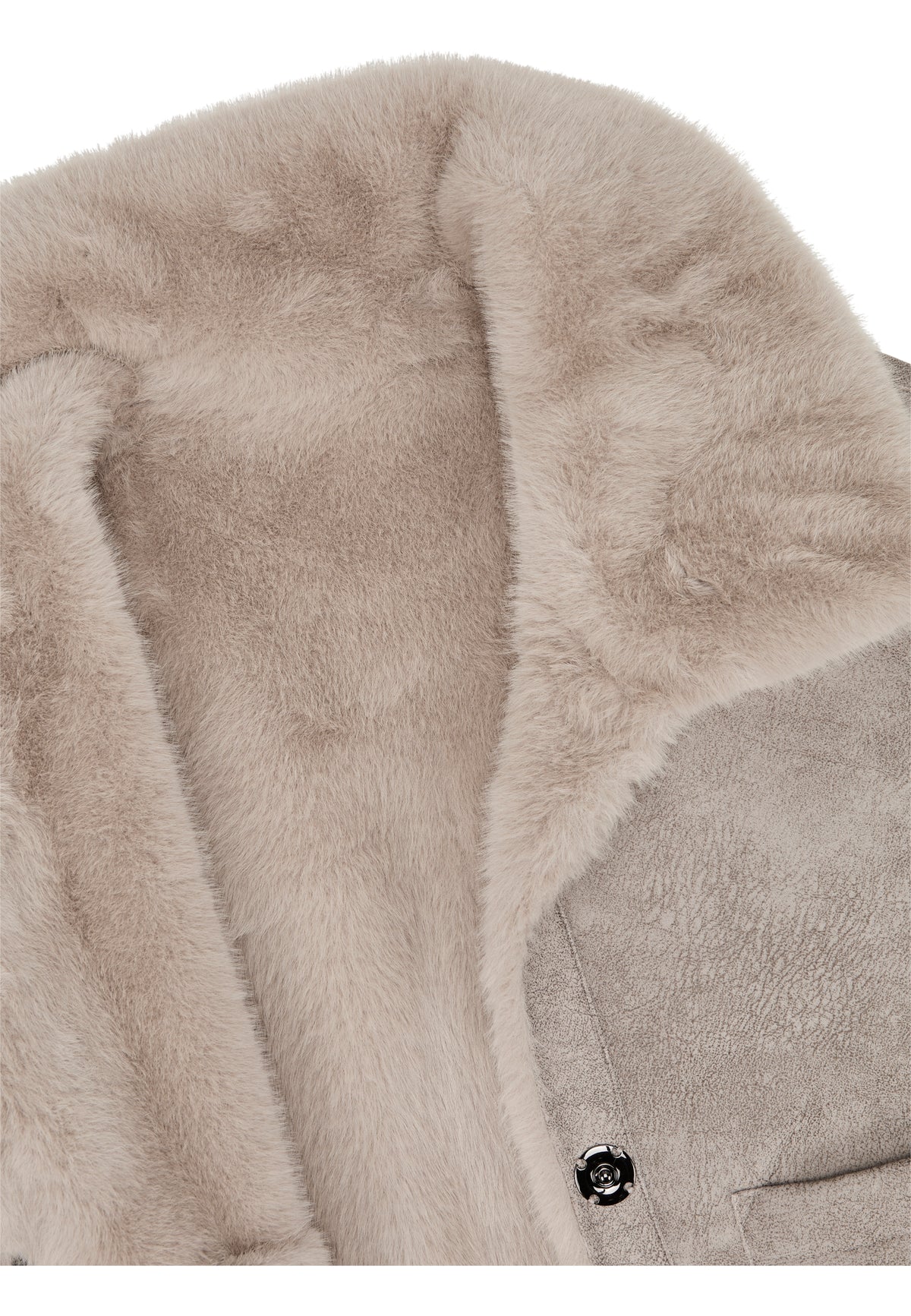 Giubbino MILESTONE donna NENA 73 ecopelliccia  reversibile Stone Beige 