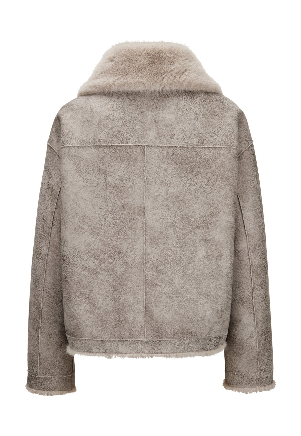 Giubbino MILESTONE donna NENA 73 ecopelliccia  reversibile Stone Beige 