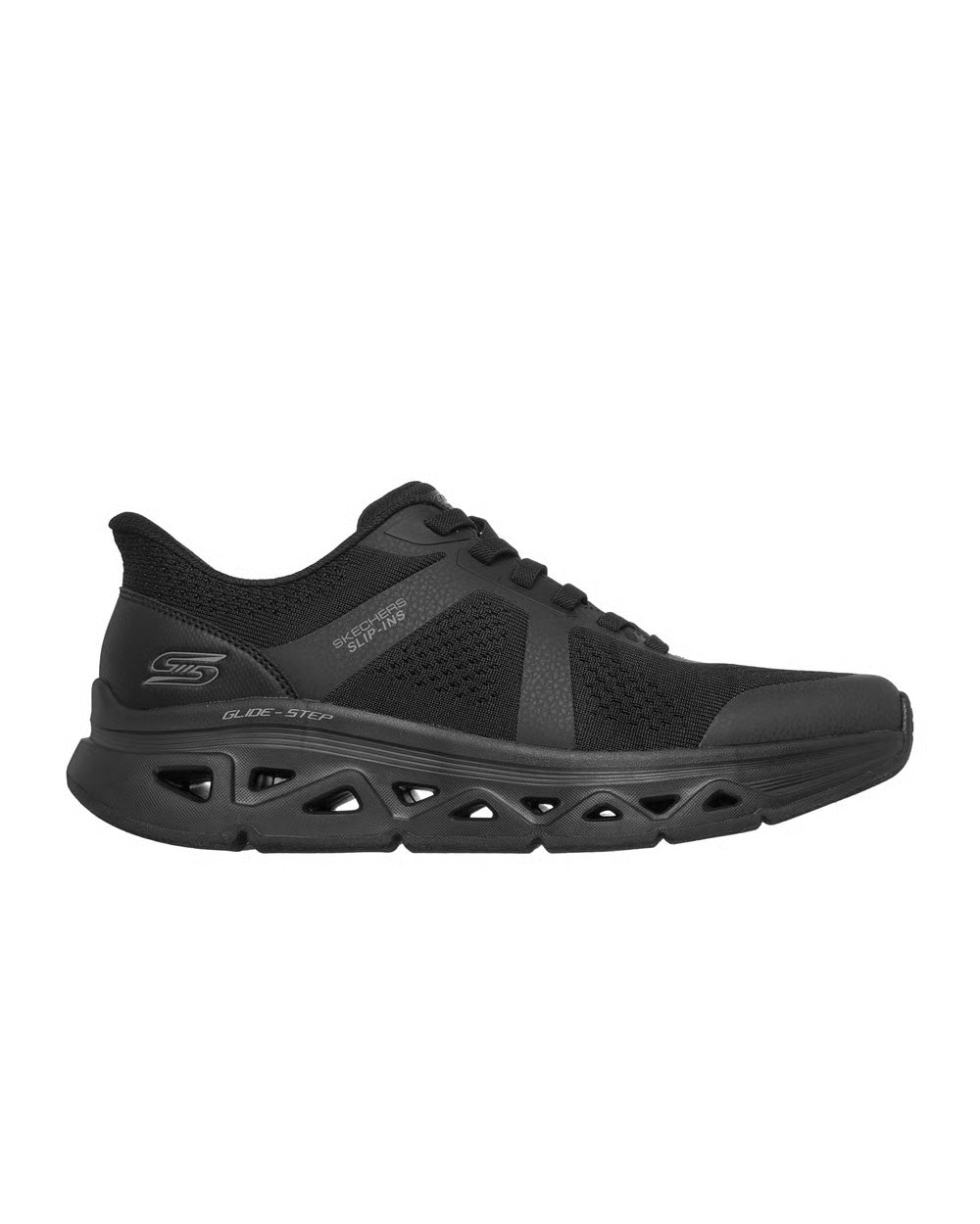 Sneakers SKECHERS uomo BOBS Sport Arc Waves Remix 118451 Nere 