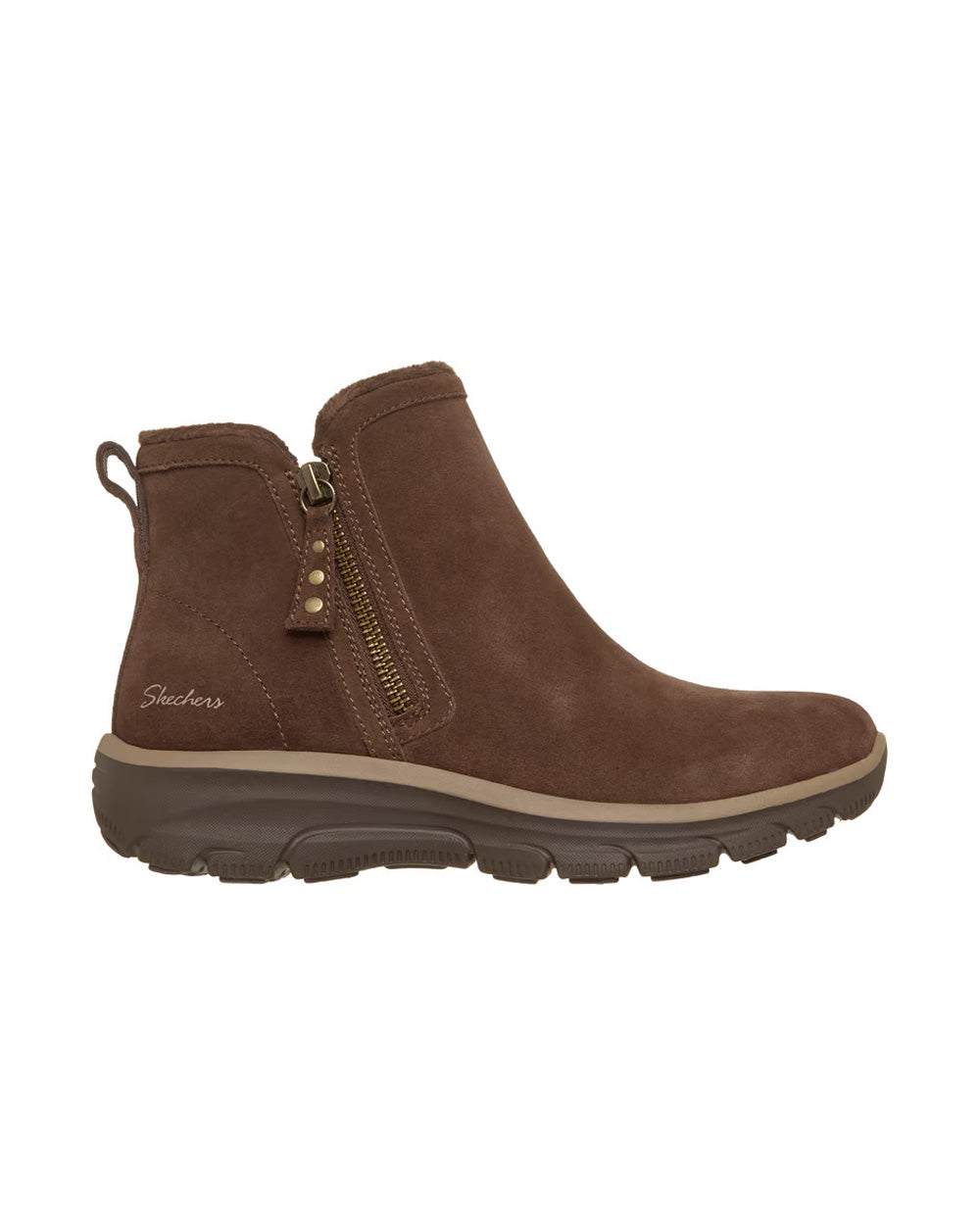 Stivale SKECHERS donna Easy Going Urban Zip 168188 Cioccolato 