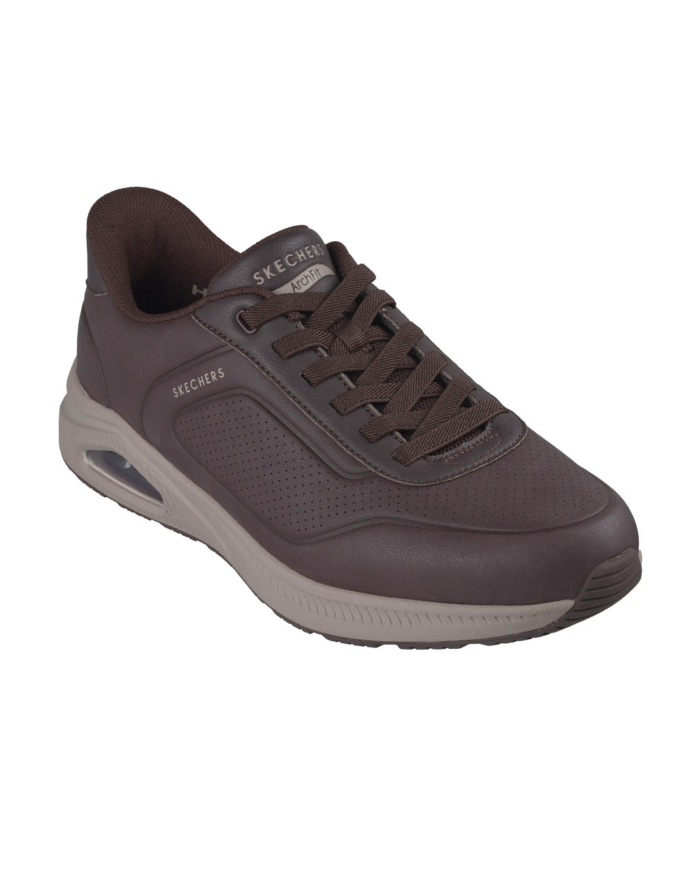 Sneakers SKECHERS uomo Arch Fit UNO Relax On Air 183443 Cioccolato 