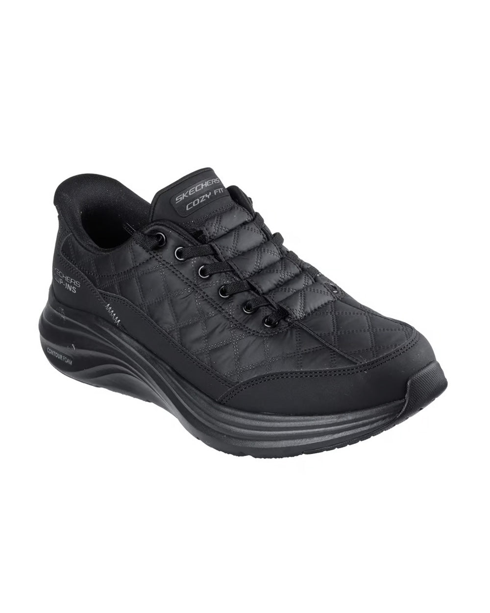 Sneakers SKECHERS uomo Contour Foam Cozy Fit 232619 Nero 