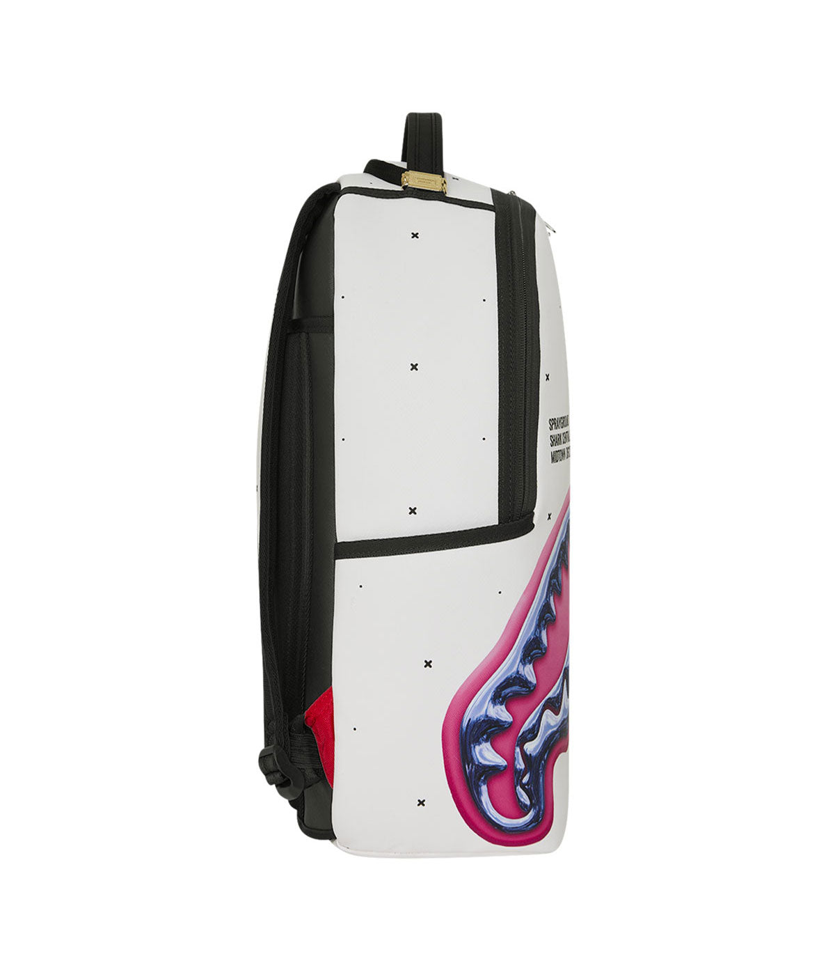 Zaino Sprayground B8427 Shark Central Liquid Chrome bianco<BR/> 