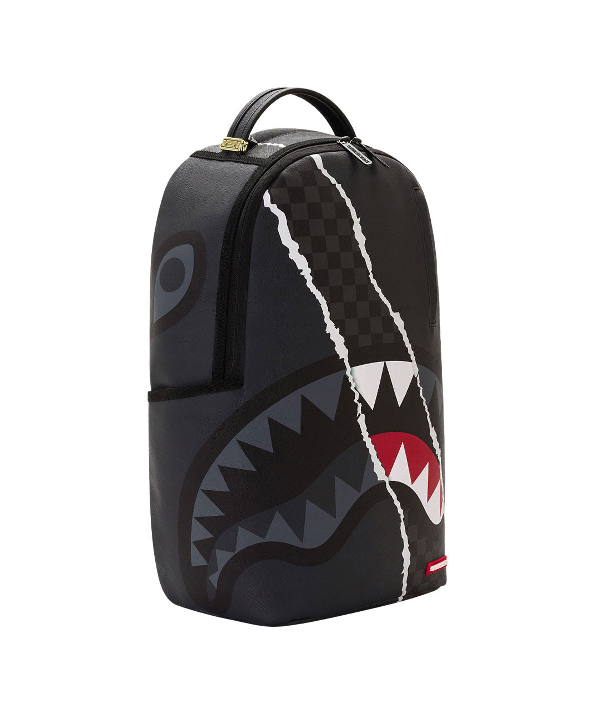 Zaino Sprayground B8502 sharks in paris wtf bubble brown check pouch grigio nero<BR/><BR/> 