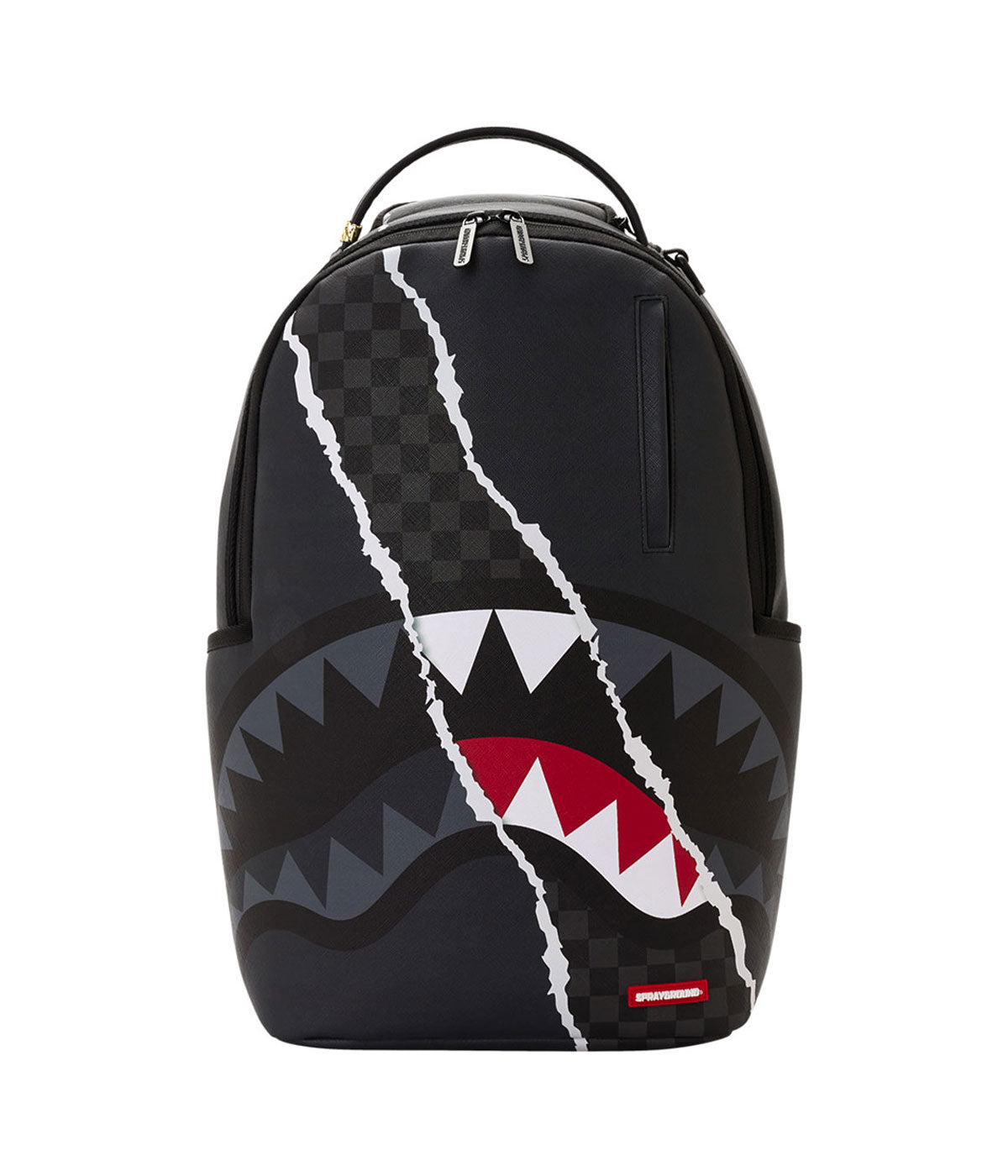 Zaino Sprayground B8502 sharks in paris wtf bubble brown check pouch grigio nero<BR/><BR/> 