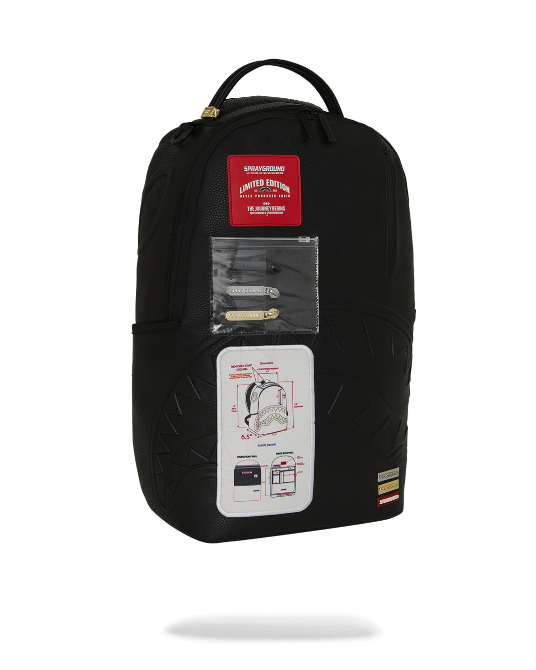 Zaino SPRAYGROUND uomo CARE LABEL B8723 Nero 