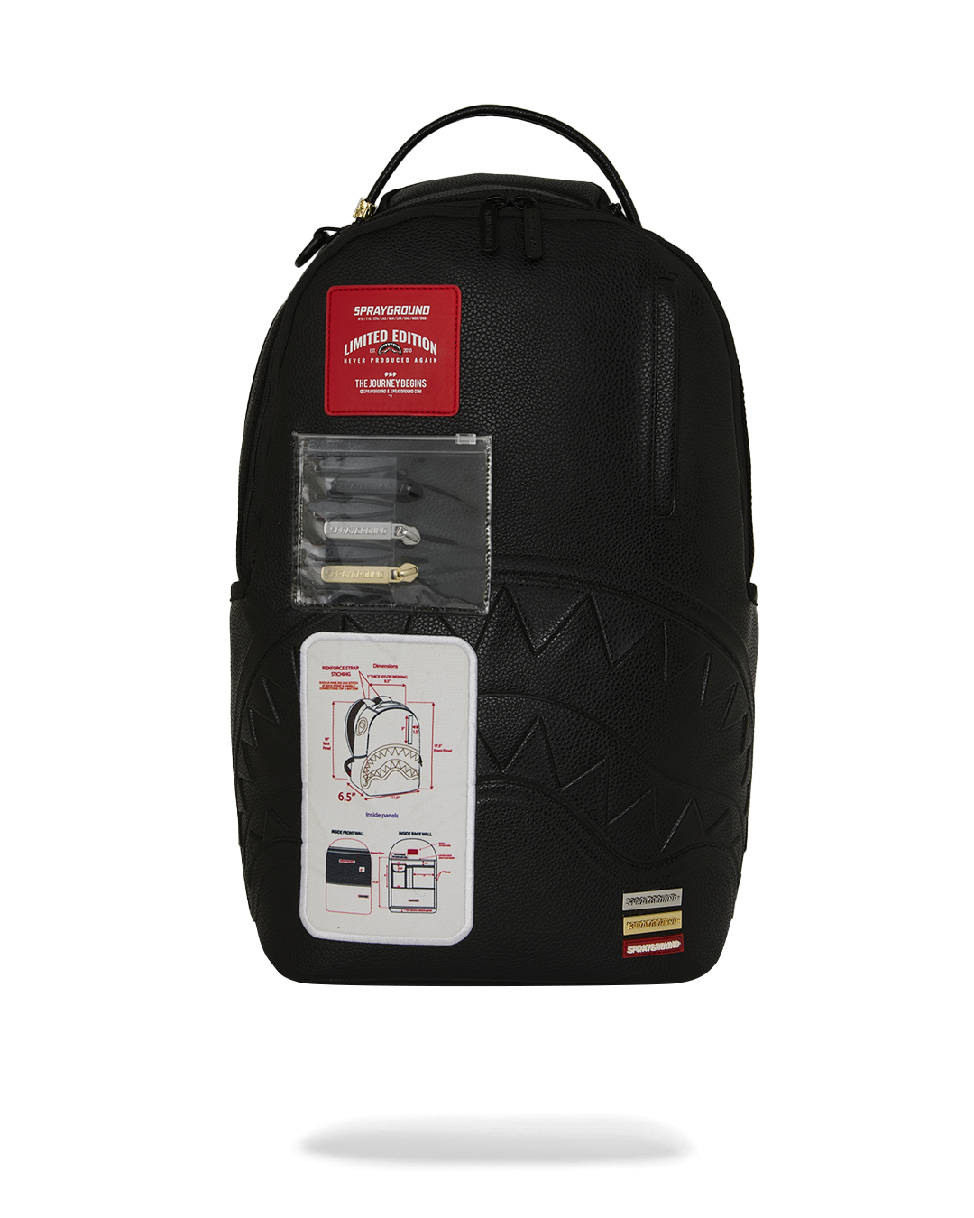 Zaino SPRAYGROUND uomo CARE LABEL B8723 Nero 