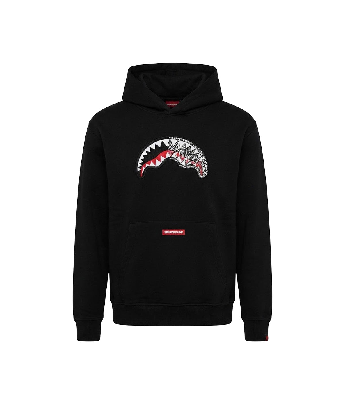 Felpa SPRAYGROUND uomo Shark Smooth SP959G Nera 