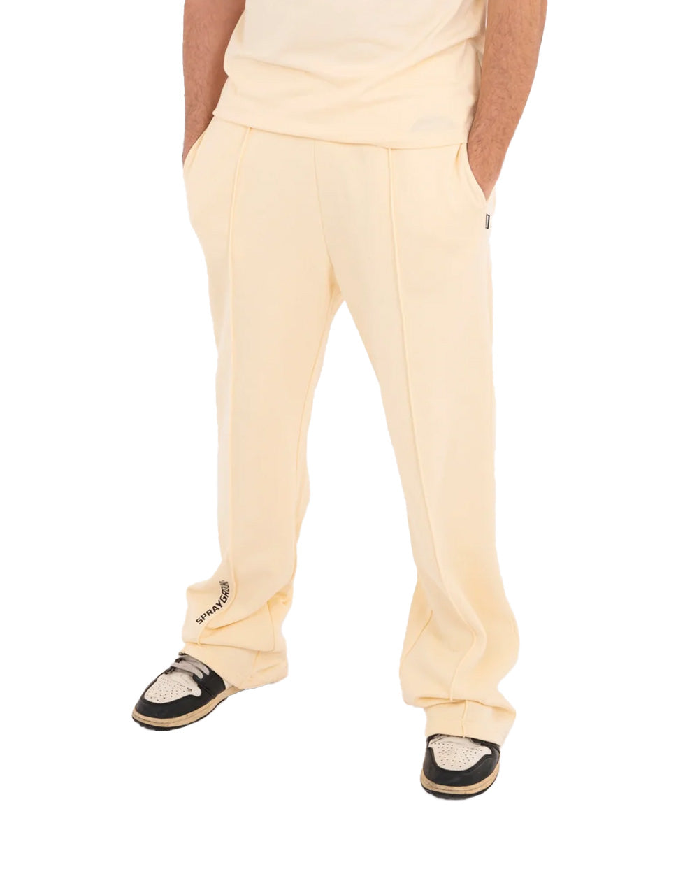Pantalone SPRAYGROUND uomo SP966 Crema 
