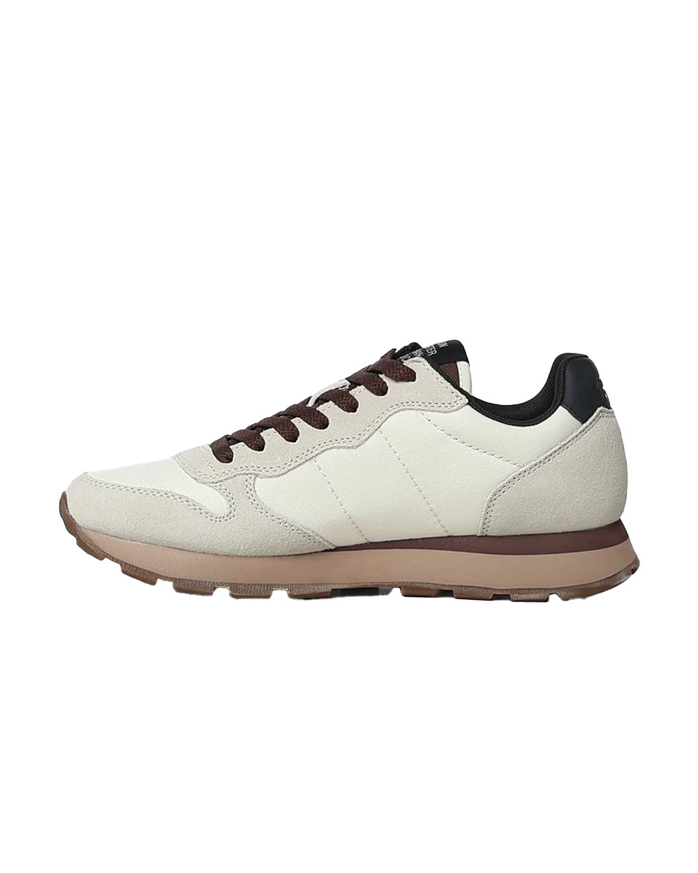 Sneakers SUN68 uomo TOM SOLID BZ46101 Bianche marroni 