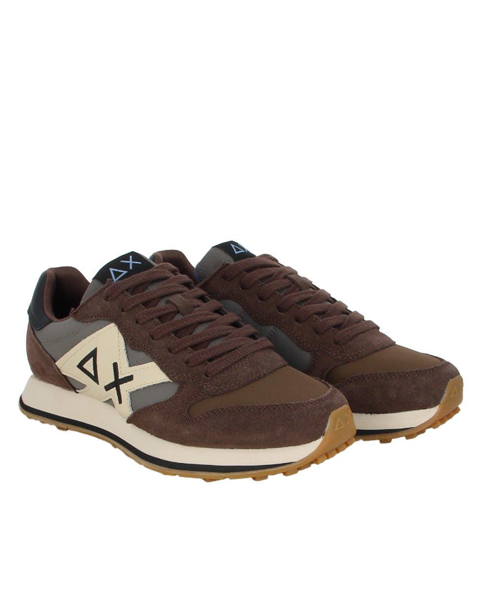 Sneakers SUN68 uomo Jaki 2.0 Bicolor BZ46122 Marroni 