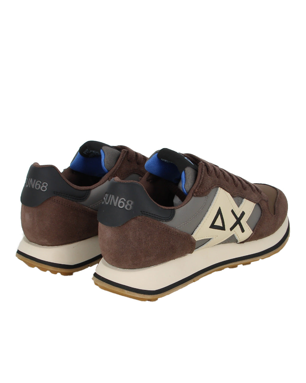 Sneakers SUN68 uomo Jaki 2.0 Bicolor BZ46122 Marroni 
