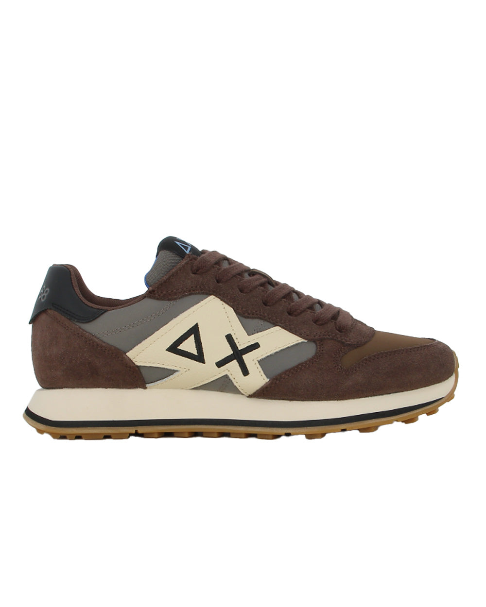 Sneakers SUN68 uomo Jaki 2.0 Bicolor BZ46122 Marroni 
