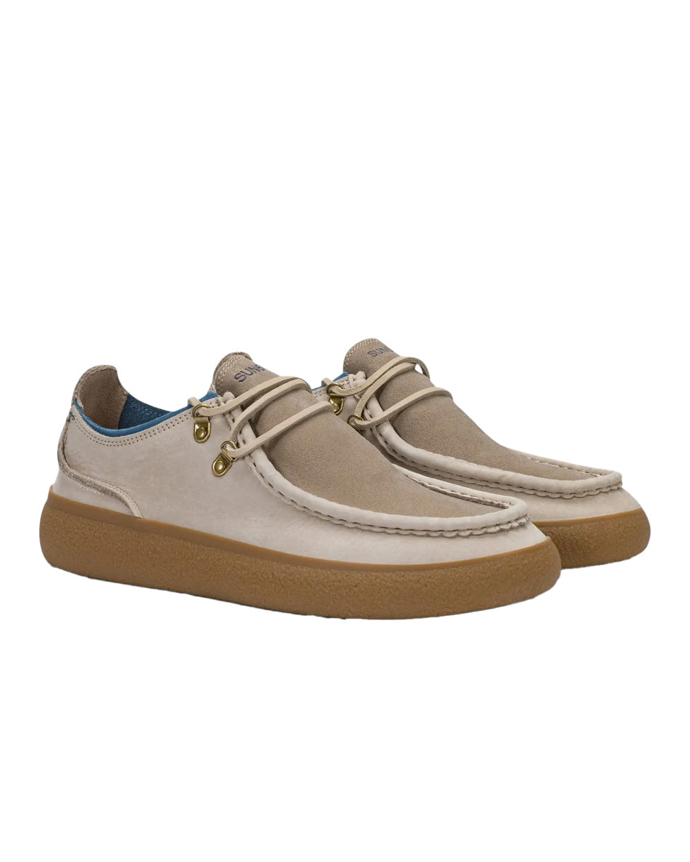 Sneakers SUN68 uomo Luis Wallabe BZ46159 Beige 