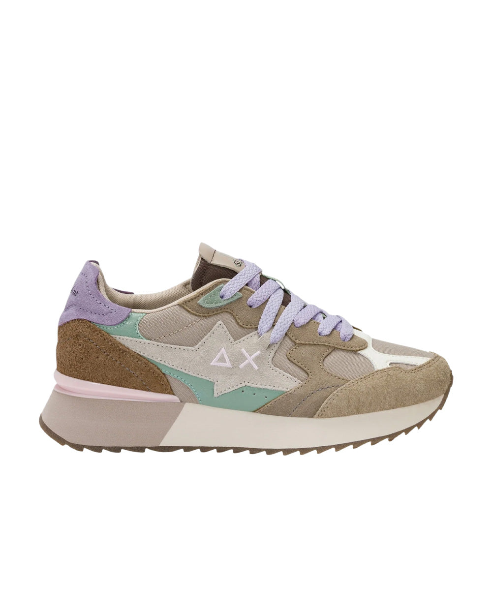 Sneakers SUN68 donna STARGIRL MULTI BZ46222 Beige 