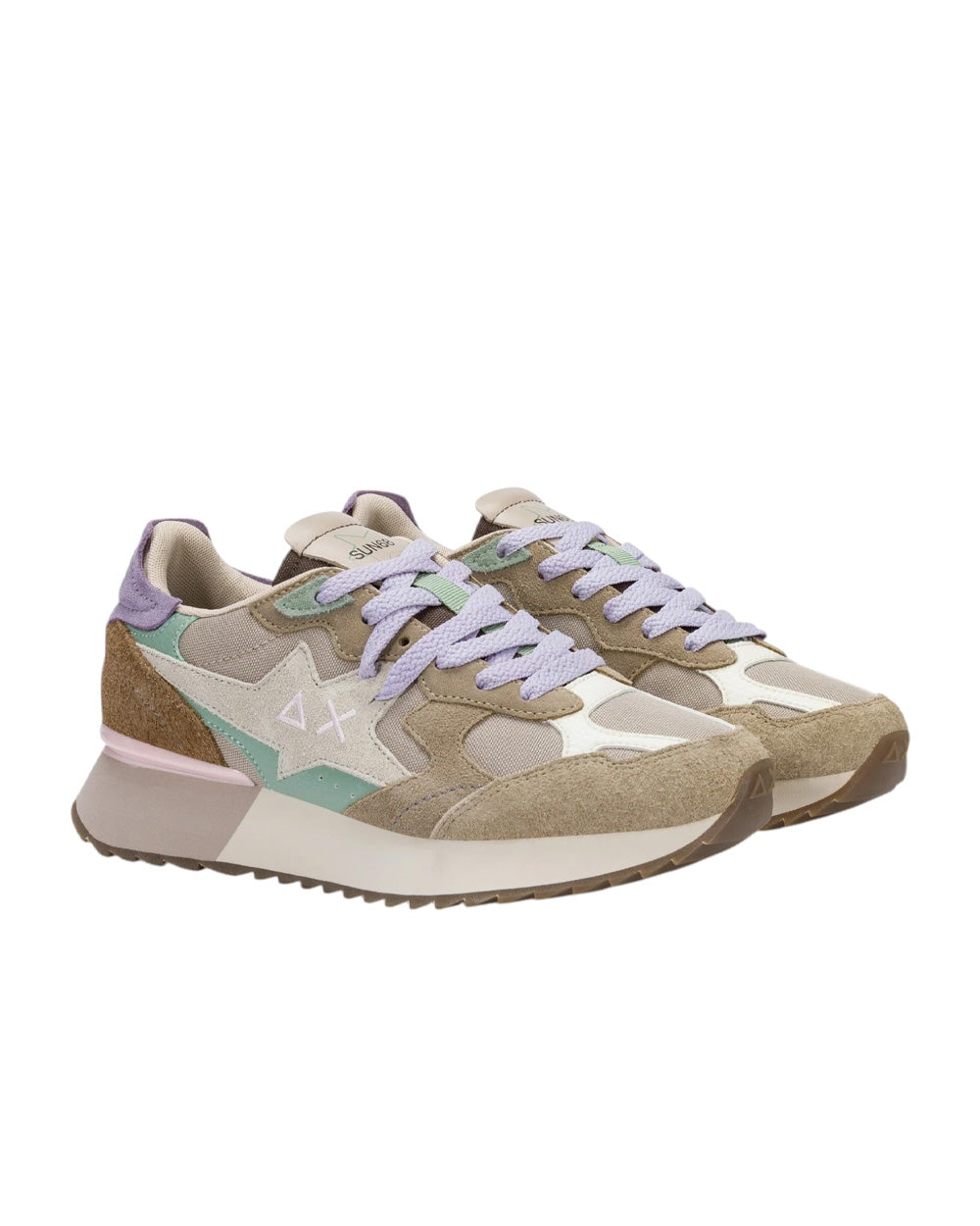 Sneakers SUN68 donna STARGIRL MULTI BZ46222 Beige 