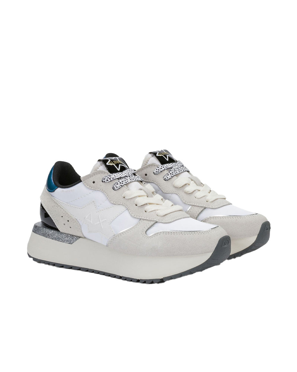 Sneakers SUN68 donna Big Stargirl BZ46229 Bianche 