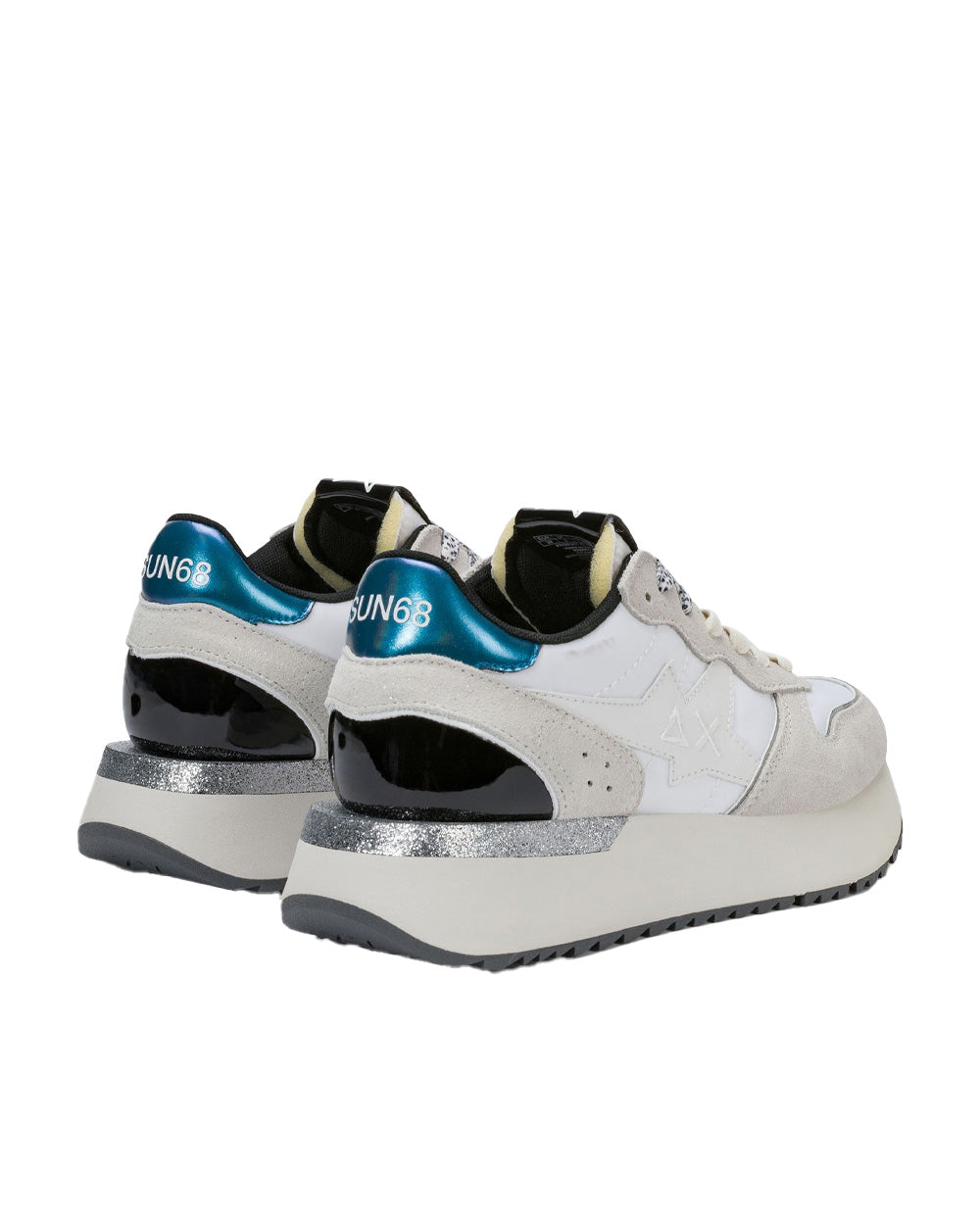 Sneakers SUN68 donna Big Stargirl BZ46229 Bianche 