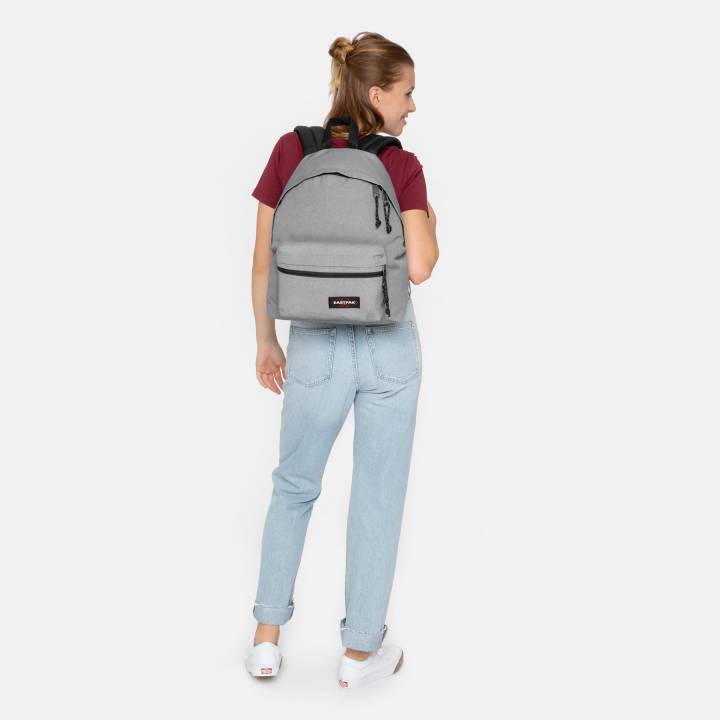 Zaino "Padded Pak'r"  Grigio con Doppia Tasca Frontale 