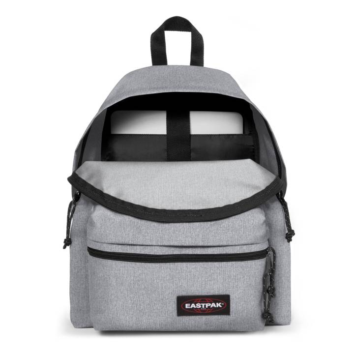 Zaino "Padded Pak'r"  Grigio con Doppia Tasca Frontale 