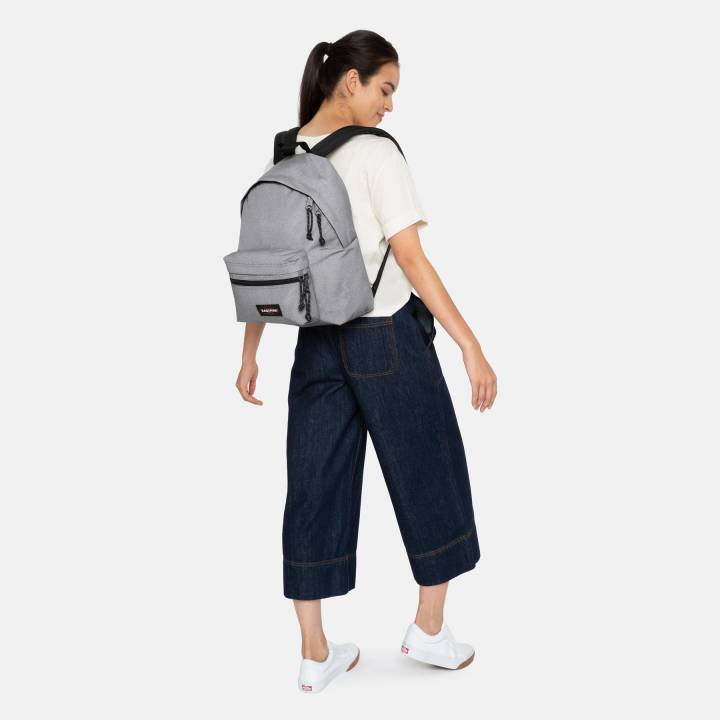 Zaino "Padded Pak'r"  Grigio con Doppia Tasca Frontale 