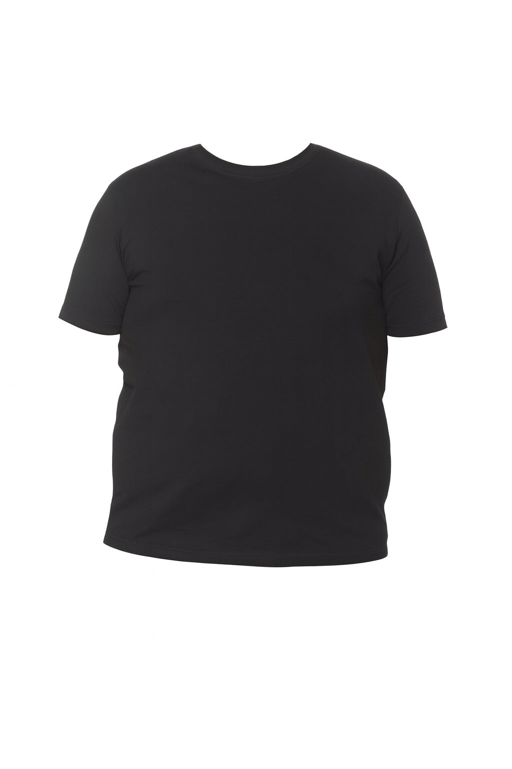 T-shirt Uomo Taglie Forti in Cotone nero Oversize 