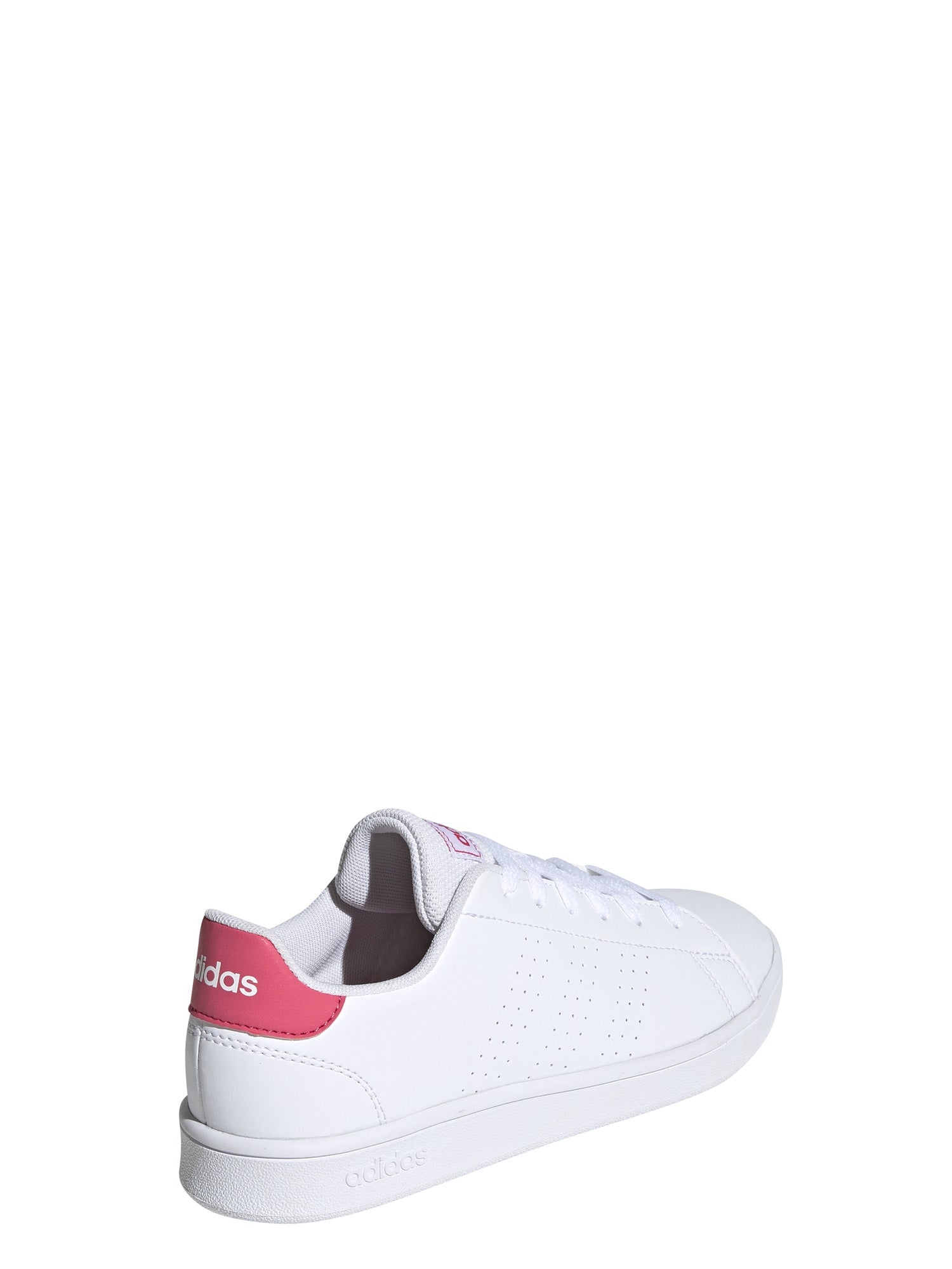 Sneakers Adidas "Advantage" Bambina Bianche con Dettagli Rosa 