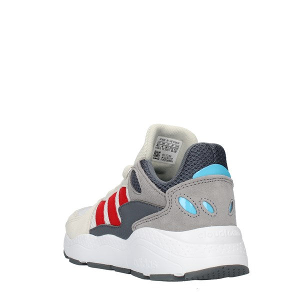 Sneakers "Crazychaos J" bambino grigio con dettagli rossi e bianchi 