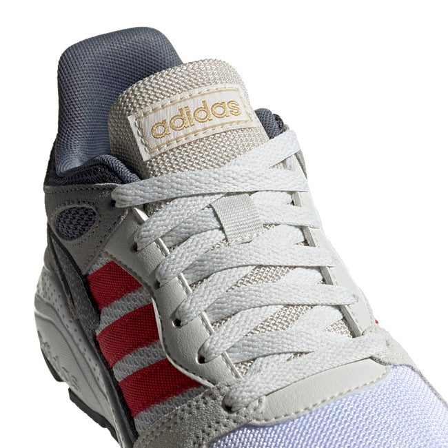 Sneakers "Crazychaos J" bambino grigio con dettagli rossi e bianchi 