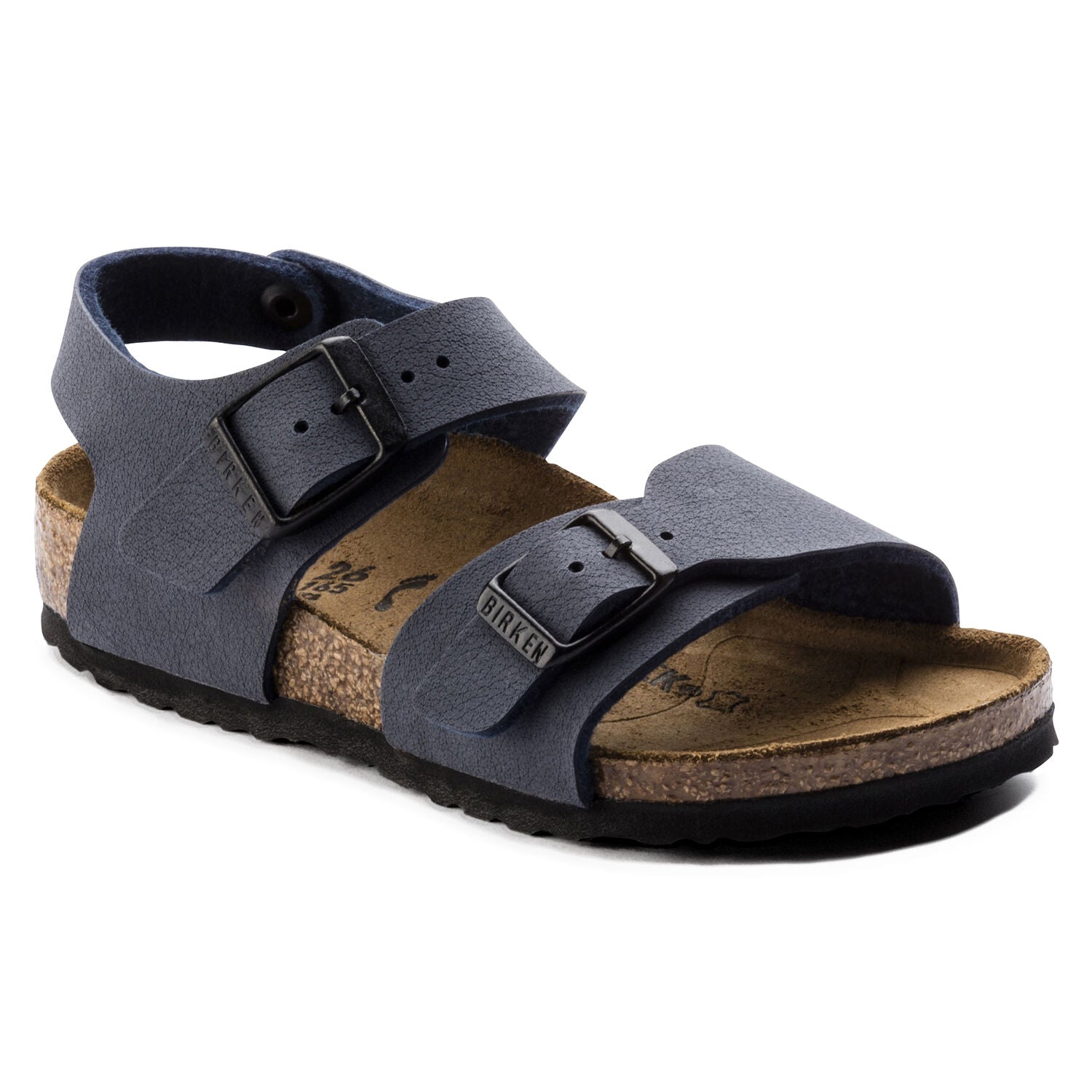 sandalo bambino blu navy "New York" con suola in Birko-Flor 