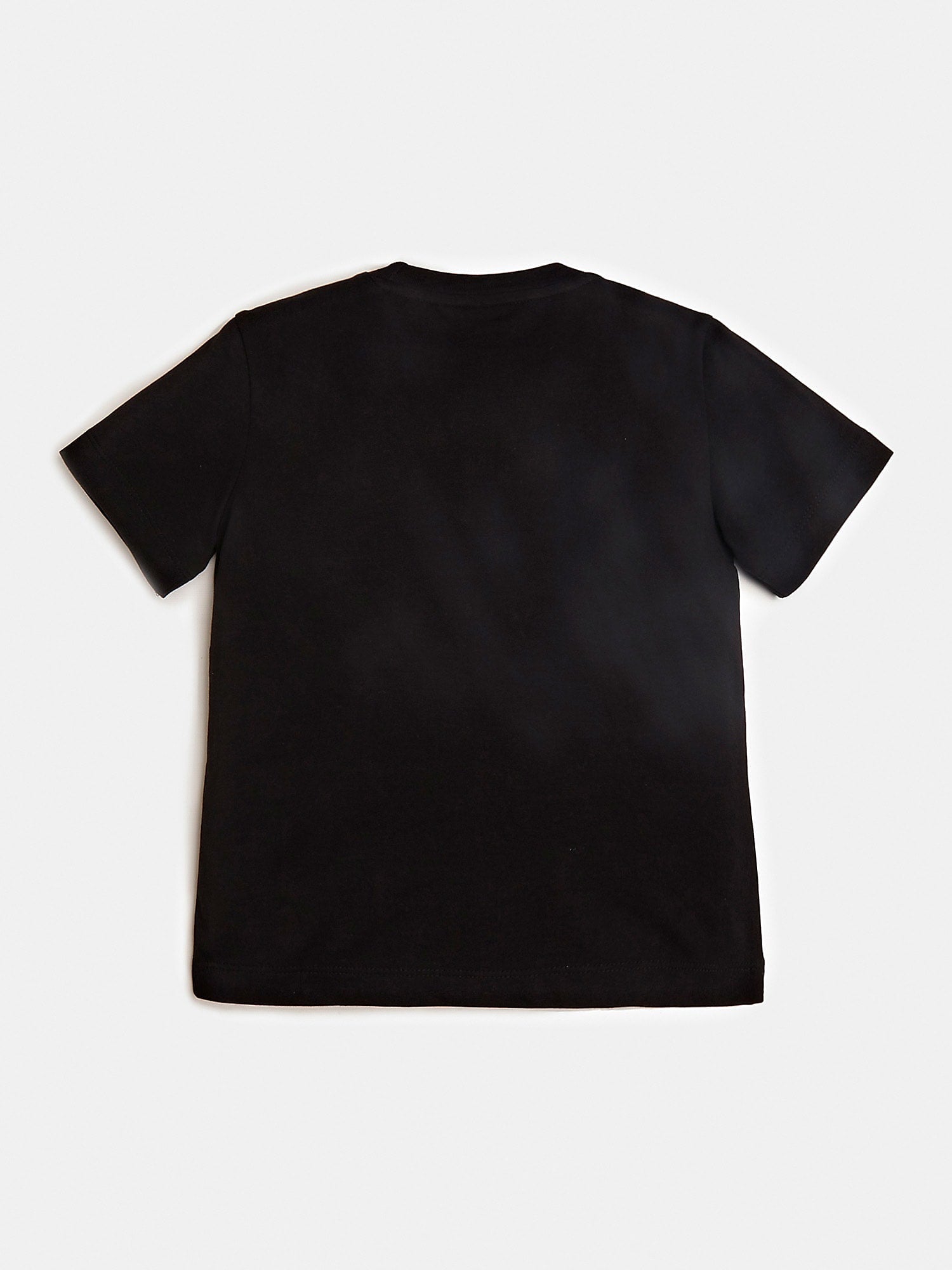 T-shirt Nera Bambino Guess con Logo Multicolore Ricamato 