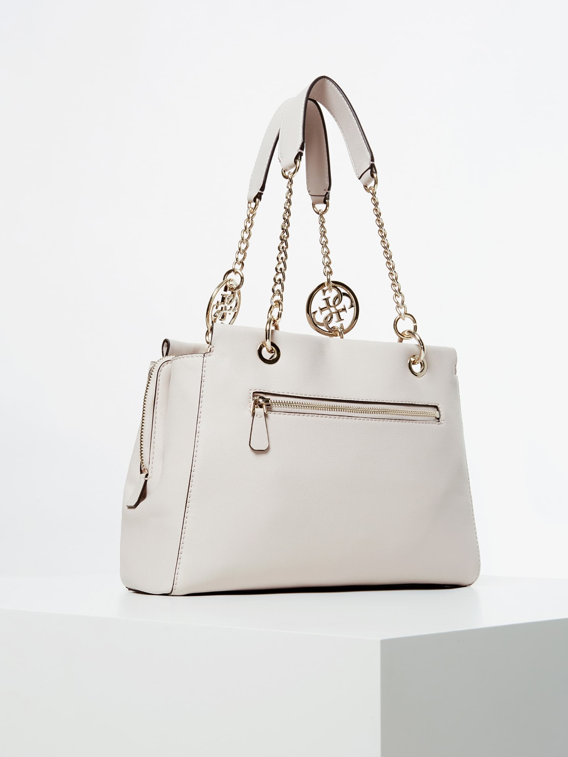 Borsa a spalla "Tara Hobo Bag" bianco Moonstone con Pochette 