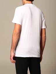T-shirt Dsquared2 Bianca con Logo Minimal in Cotone 