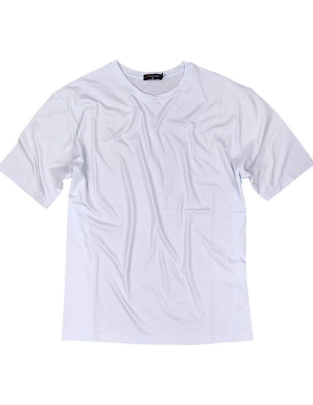 T-shirt Uomo Taglie Forti in Cotone bianco Oversize 