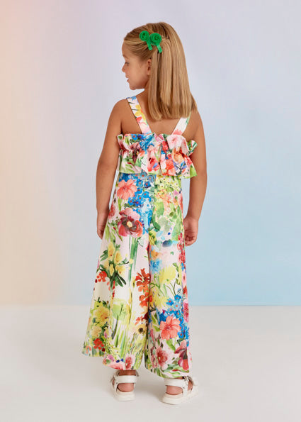 Tuta Intera Bambina Abel & Lula Multicolor con Stampa Floreale 