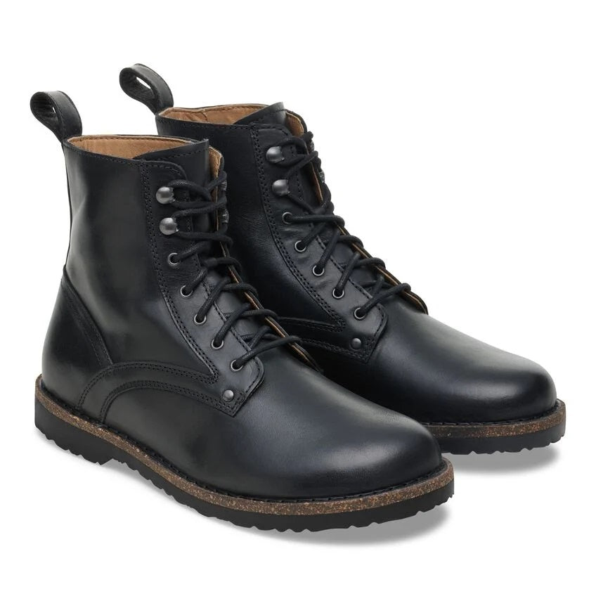 Anfibio Stringato Birkenstock "Bryson" Nero in Pelle Scamosciata 