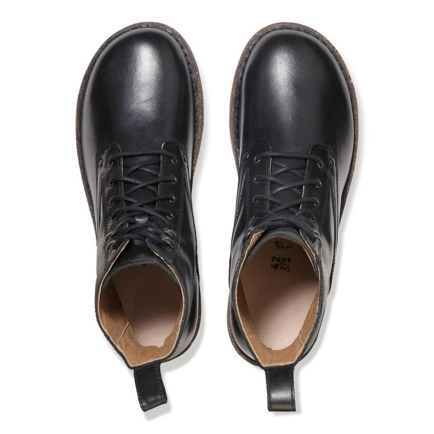 Anfibio Stringato Birkenstock "Bryson" Nero in Pelle Scamosciata 