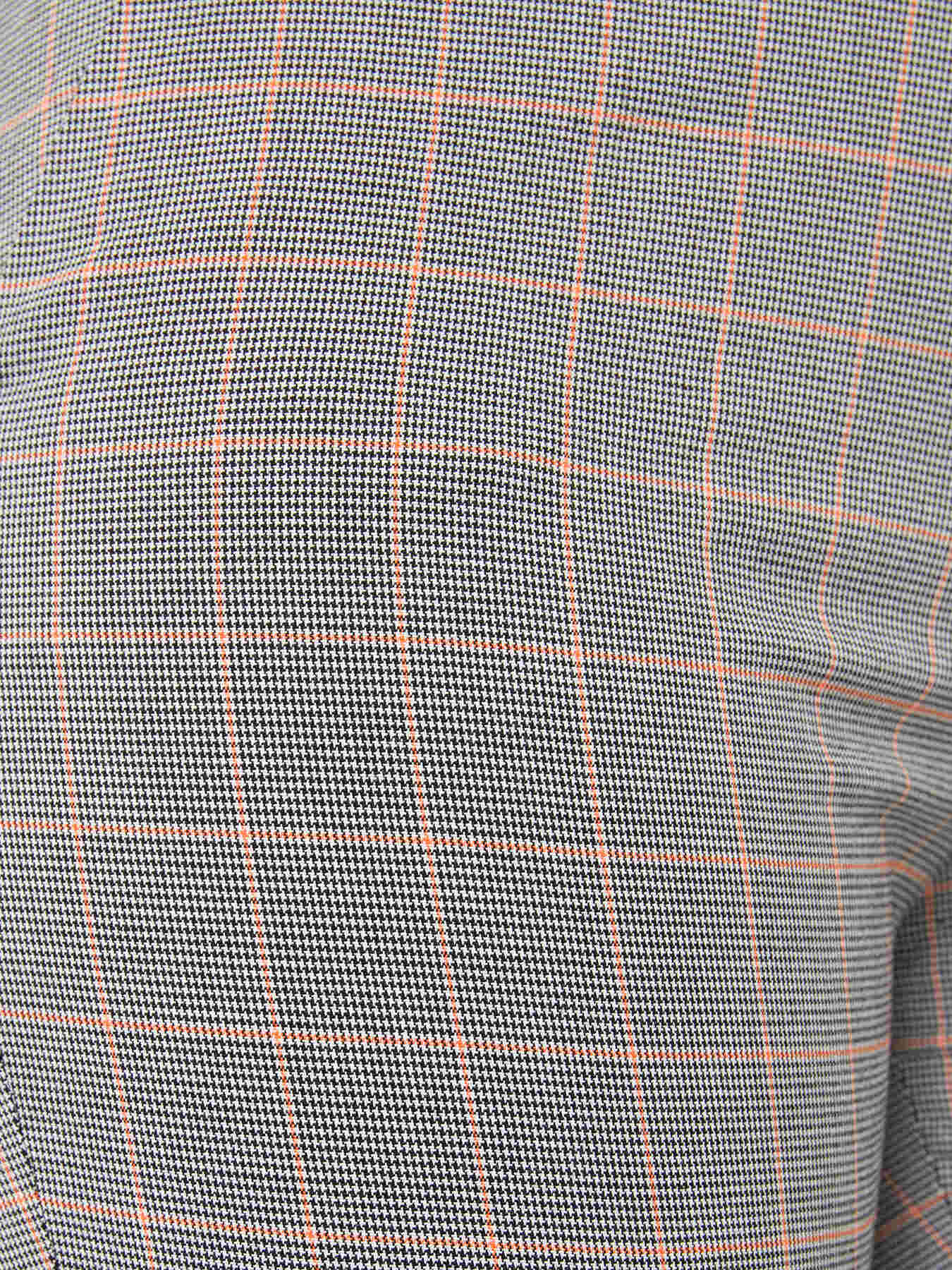 Pantaloni Kick Flare in Tela Stretch Principe di Galles 