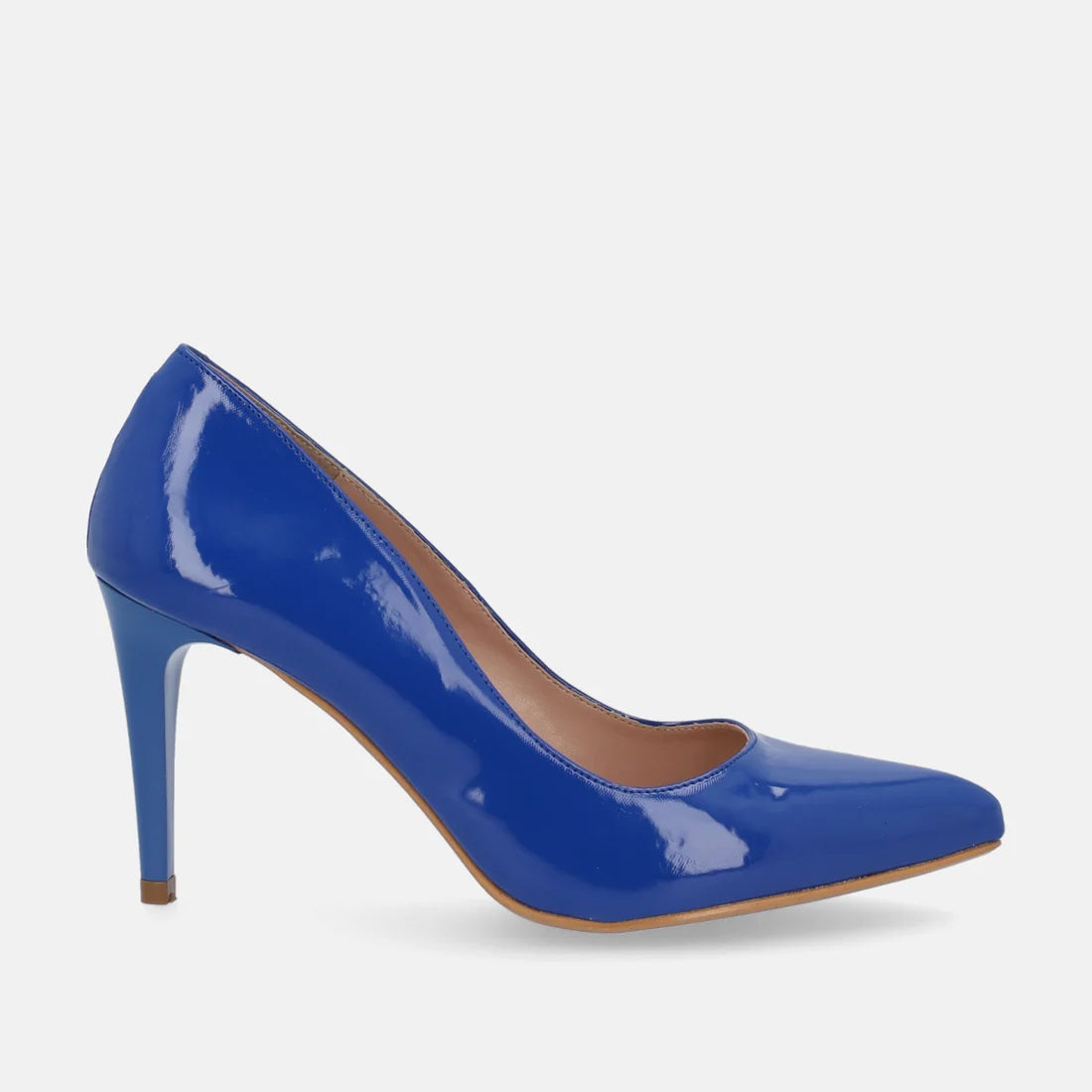 Décolleté "Giulia" blu elettrico con Tacco 5 cm a Punta Sfilata 