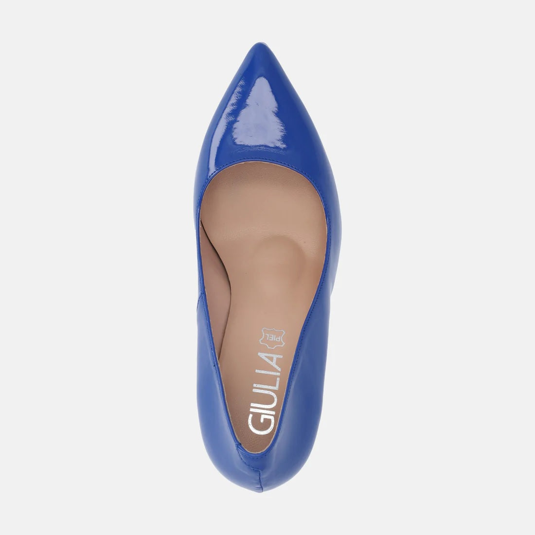 Décolleté "Giulia" blu elettrico con Tacco 5 cm a Punta Sfilata 