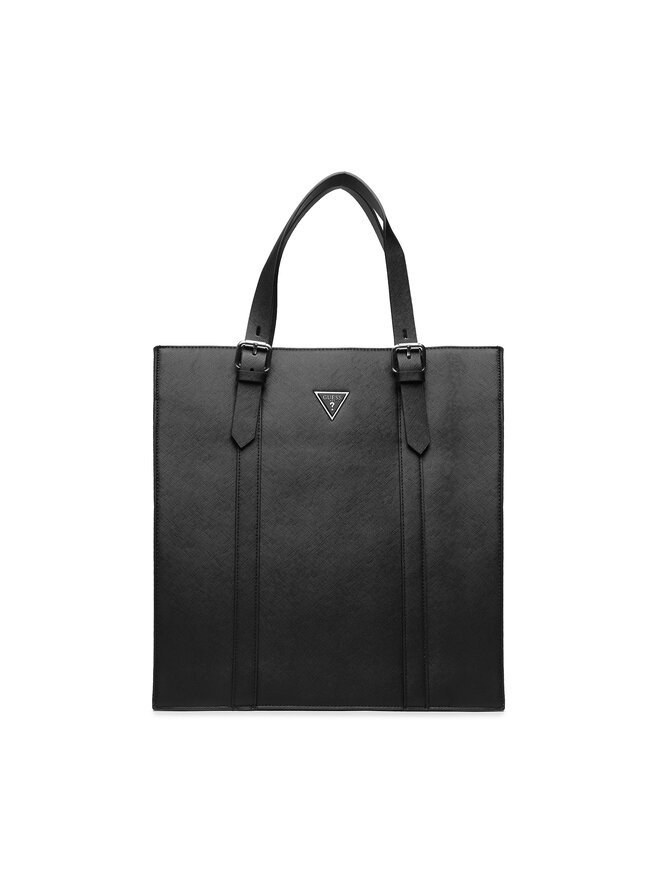 Borsa "Certosa Smart" Nera in Saffiano con Manici Regolabili 