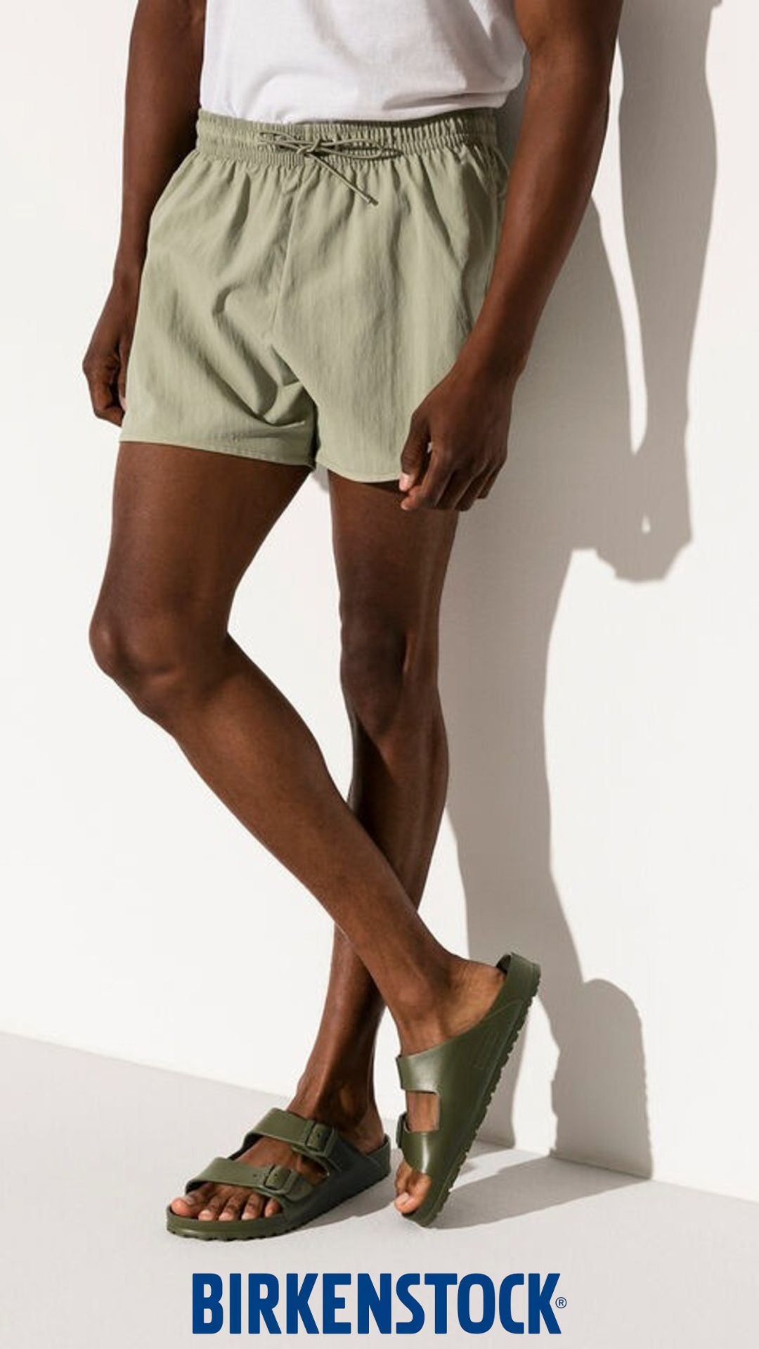 Sandali "Arizona" Khaki in EVA con Doppia Fascia Regolabile 