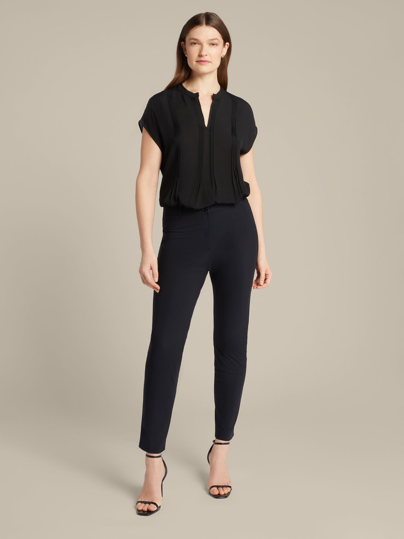 Pantaloni Slim Donna in Jersey Sensitive Elasticizzato 