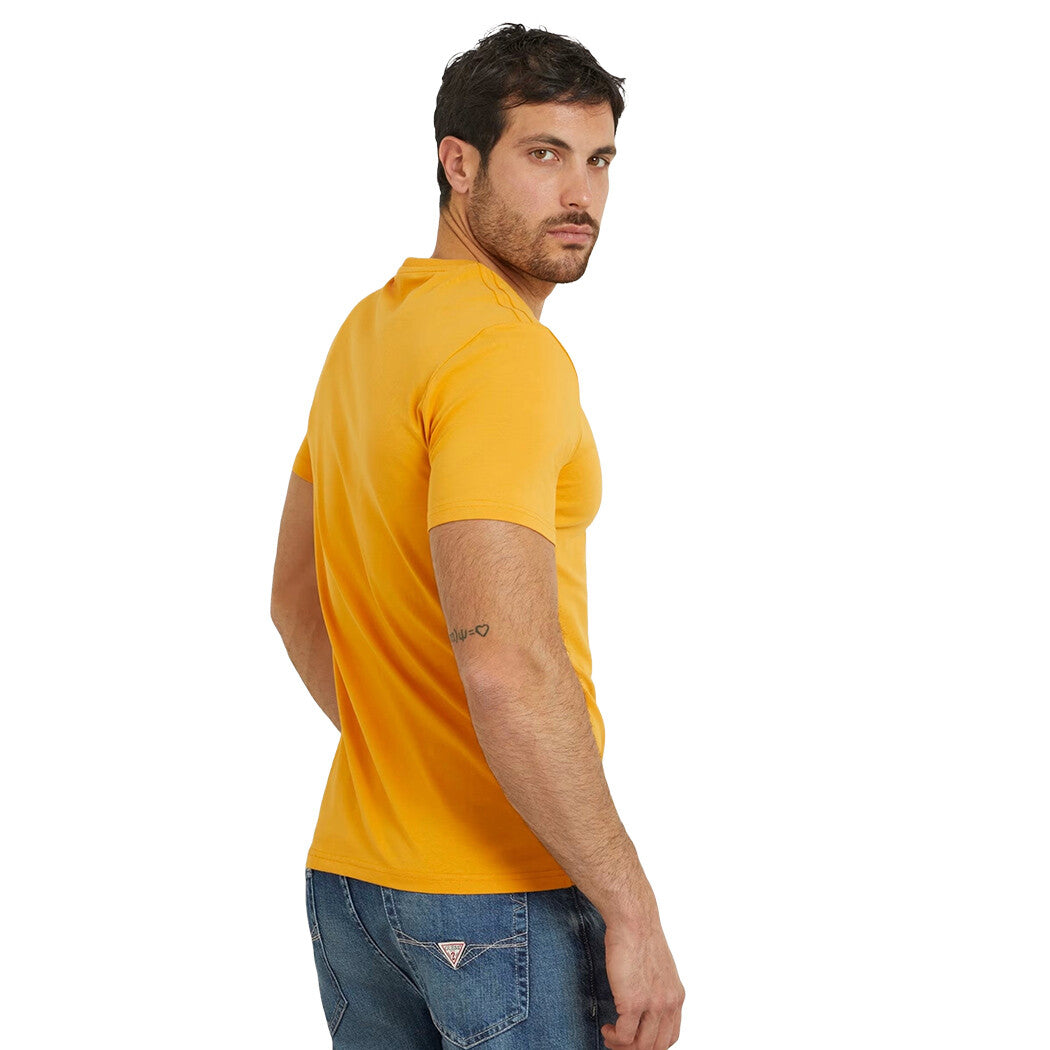 t-shirt a mezze maniche con logo Guess bianco 