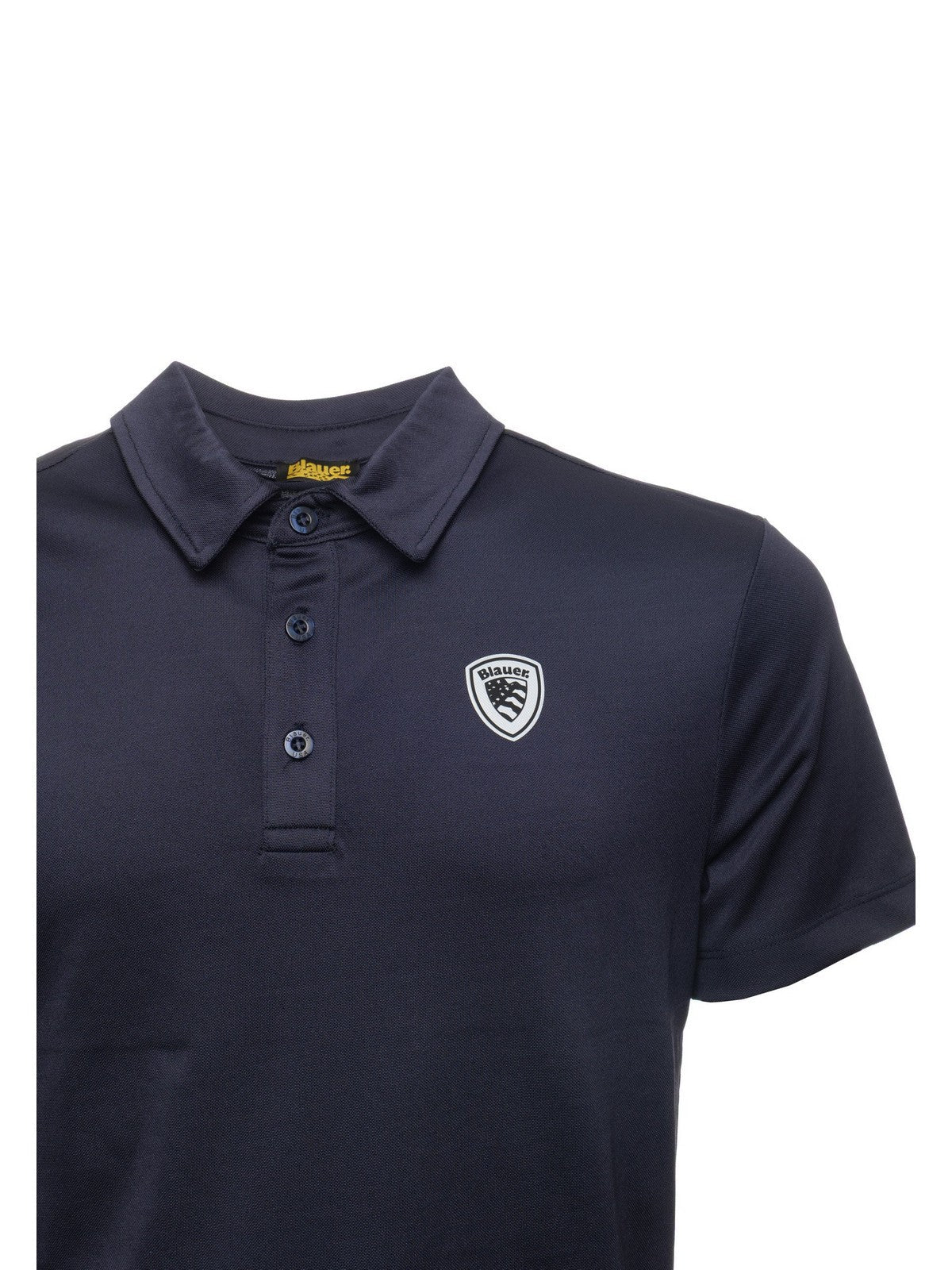 Polo "Kemp" Blu in Tessuto Traspirante con Taschino 