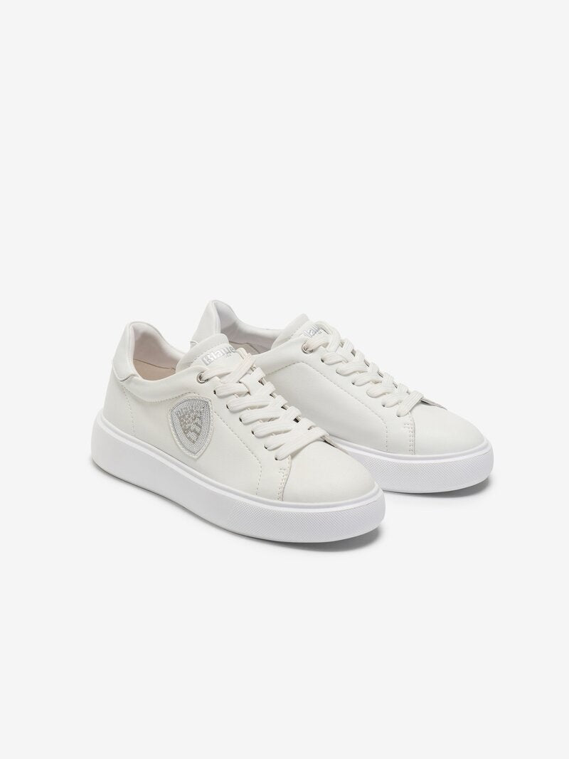 Sneaker "VENUS01/LEA" Bianca in Pelle Morbida con Suola Leggera 