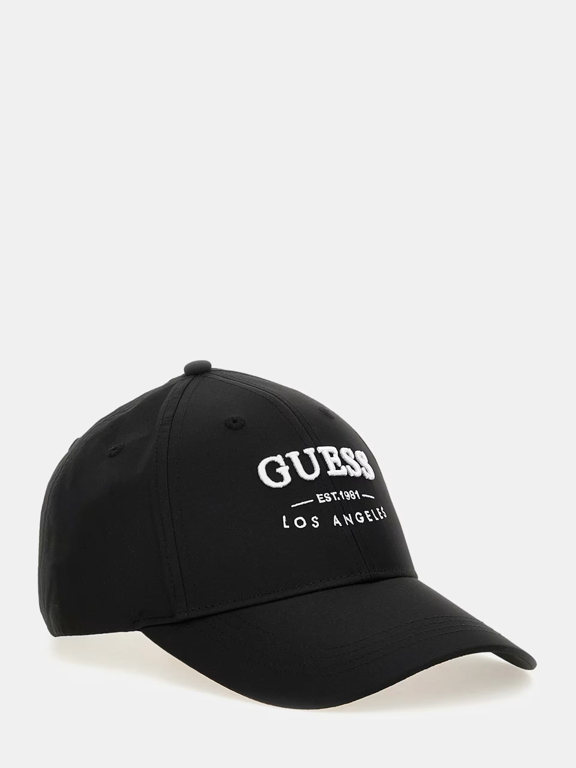 Cappellino Nero "Strave 4G" con Logo Guess Ricamato bianco 