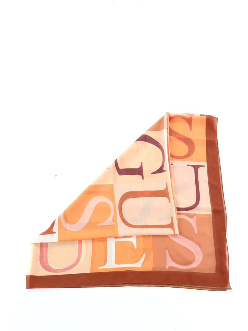 Sciarpa Guess marrone con Logo All-Over 